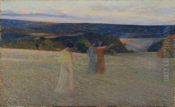 Les Trois Muses Oil Painting by Henri Martin