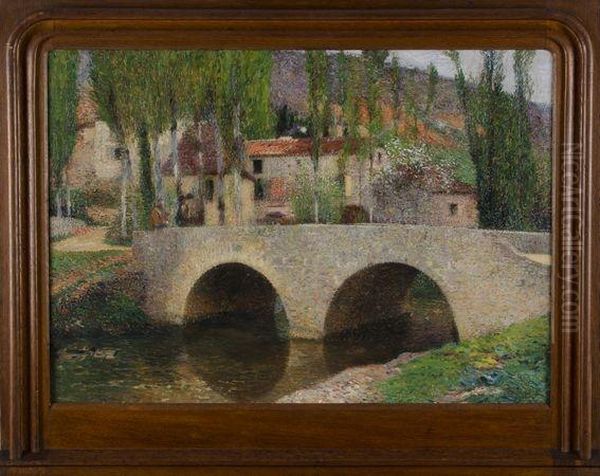 Le Pont A Labastide - Du-vert Oil Painting by Henri Martin