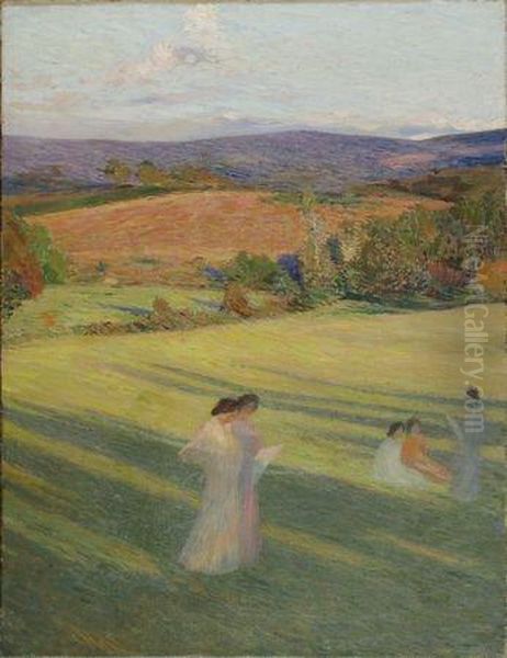 Muses Dans Un Paysage Oil Painting by Henri Martin