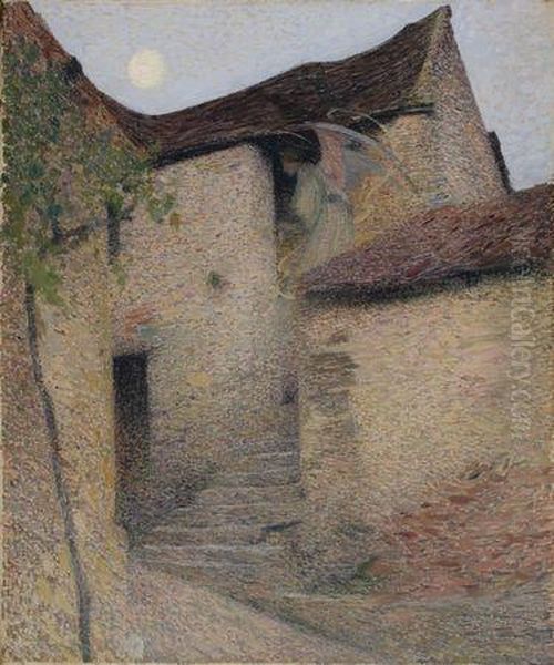 Charite Oil Painting by Henri Martin