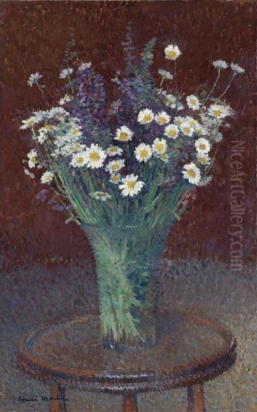 Vase De Marguerites Oil Painting by Henri Martin