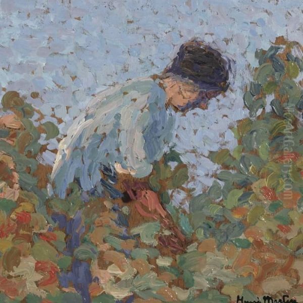 La Vendangeuse Oil Painting by Henri Martin