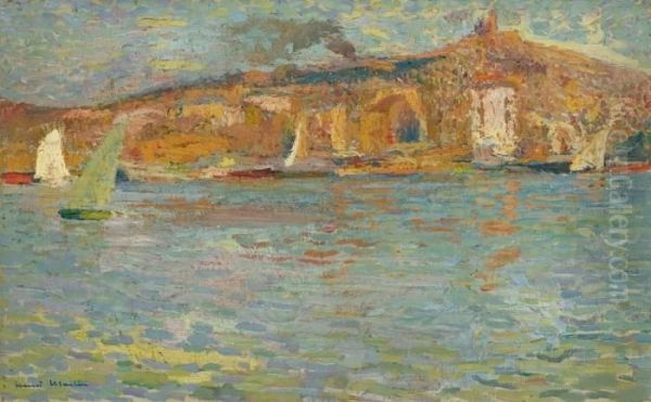 Vue De La Rade De Marseille Oil Painting by Henri Martin