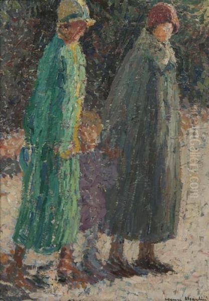 Etude Pour Le Jardin Du Luxembourg Oil Painting by Henri Martin