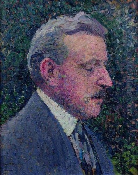 Portrait De M. Louis Hourticq Oil Painting by Henri Martin