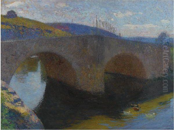 Le Pont De Labastide Oil Painting by Henri Martin