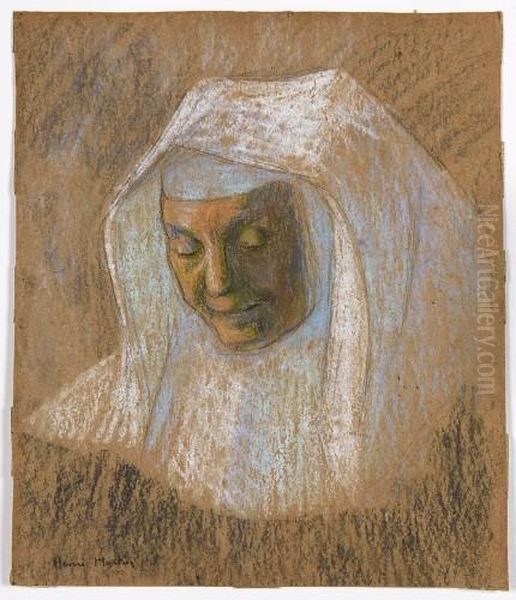 Figure De Religieuse Oil Painting by Henri Martin