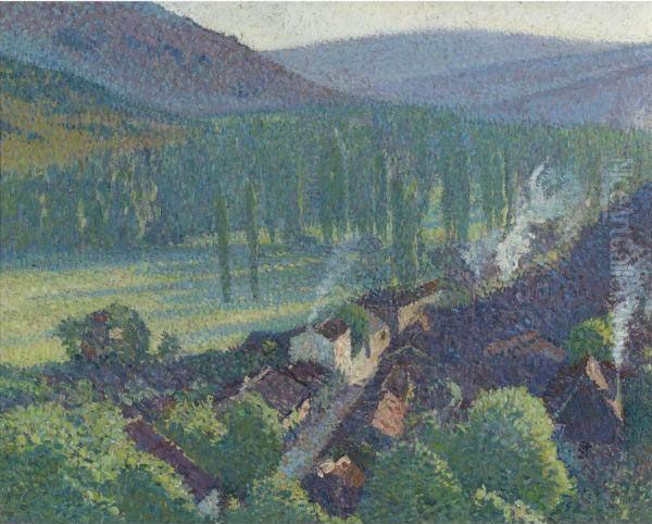 Labastide-du-vert, Vallee Du Lot Oil Painting by Henri Martin