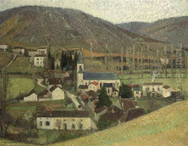 Vue De Labastide Du Vert Oil Painting by Henri Martin