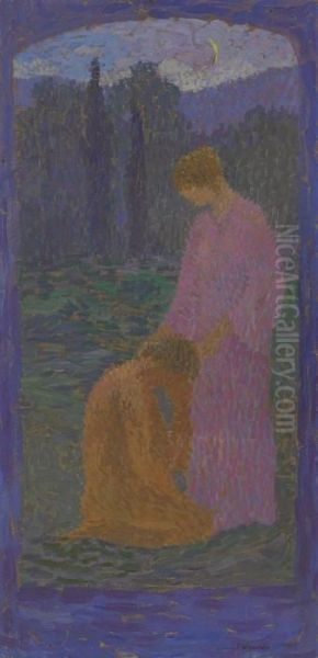 Deux Femmes Oil Painting by Henri Martin