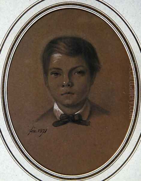 Paul de Pitray, 1871 Oil Painting by Olga de Pitray