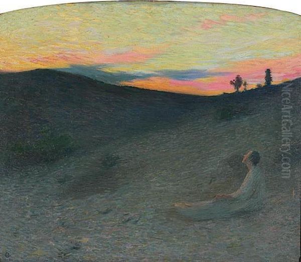 Le Crepuscule Oil Painting by Henri Martin