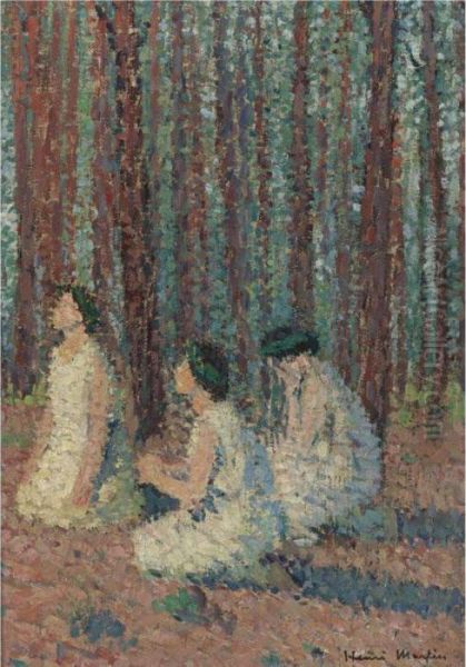 Trois Femmes Oil Painting by Henri Martin