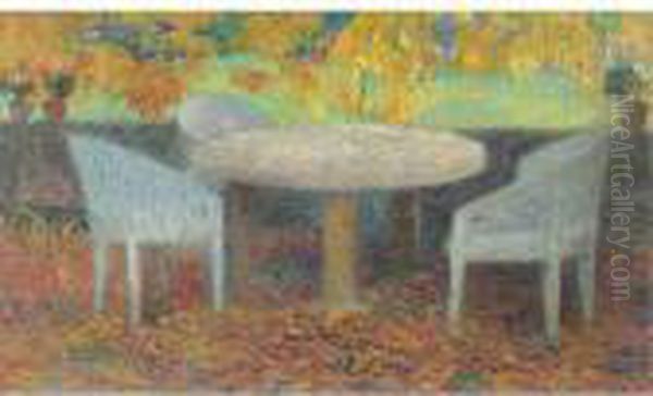 La Grande Table De Pierre Sous Le Marronnier De Marquayrol Oil Painting by Henri Martin