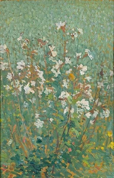 Fleurs Oil Painting by Henri Martin