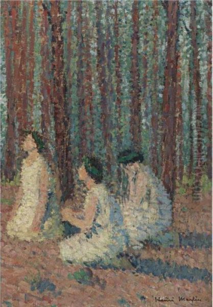 Trois Femmes Oil Painting by Henri Martin