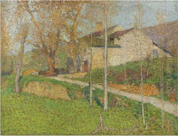 La Maison Du Sabotier Oil Painting by Henri Martin