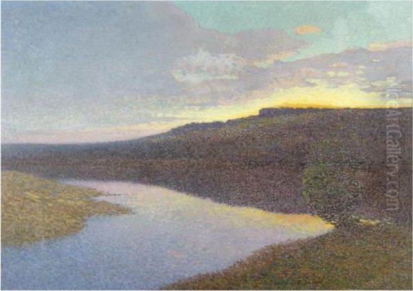 Paysage Du Lot Oil Painting by Henri Martin