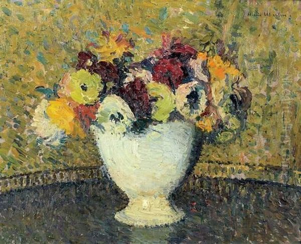 Bouquet De Fleurs Oil Painting by Henri Martin