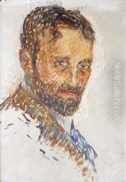 Portrait D'homme. Oil Painting by Henri Martin