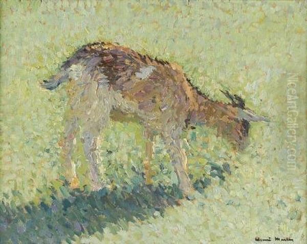 Goat Oil Painting by Henri Martin