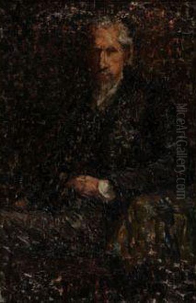 Portrait Du Critique D'art Felix Feneon Oil Painting by Henri Martin