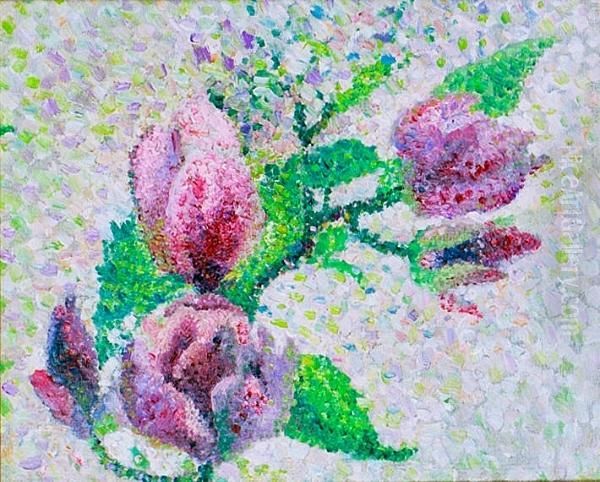 Study Of Magnolia Oil Painting by Henri Martin