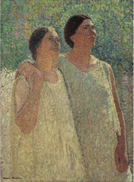 Les Deux Soeurs Oil Painting by Henri Martin