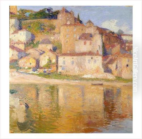 Puy L'eveque Oil Painting by Henri Martin