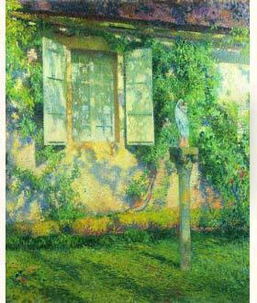 La Facade De Marquayrol Oil Painting by Henri Martin