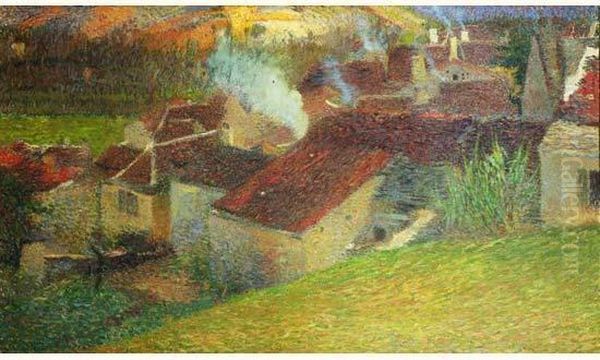 Le Centre De La Bastide Du Vert Oil Painting by Henri Martin