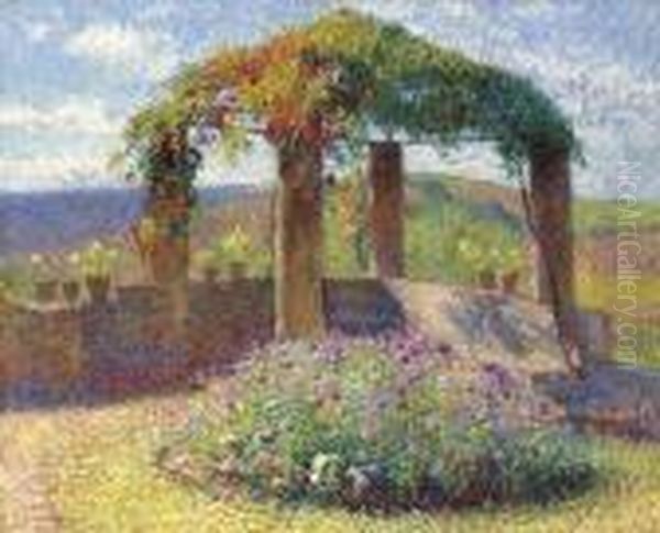 La Gloriette Oil Painting by Henri Martin