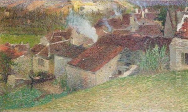 Le Centre De Labastide Du Vert Oil Painting by Henri Martin