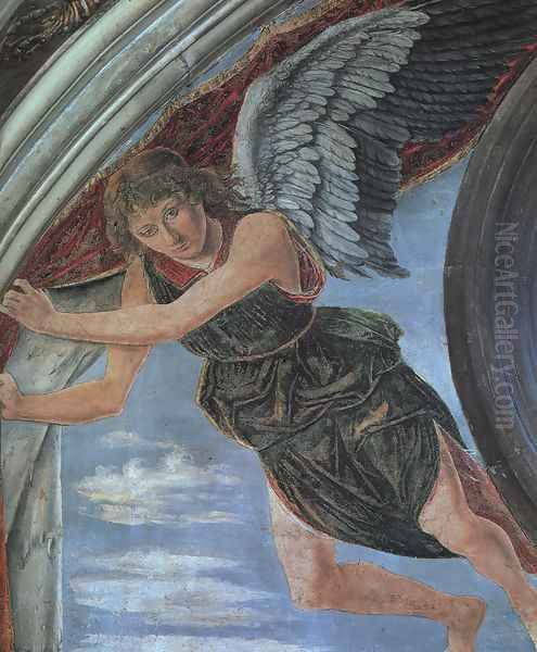 Angel Oil Painting by Antonio Del Pollaiuolo