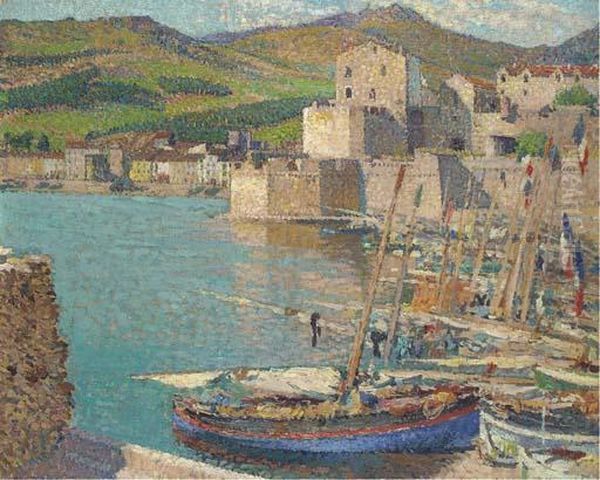 Le Port De Collioure Oil Painting by Henri Martin