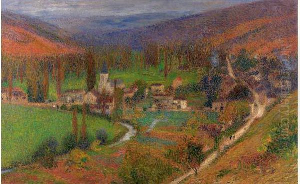 Le Village De Labastide-du-vert, Circa 1913 Oil Painting by Henri Martin