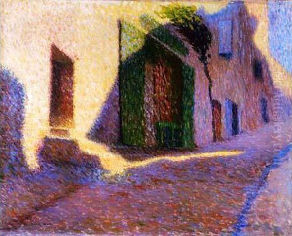 Ruelle De Collioure Oil Painting by Henri Martin