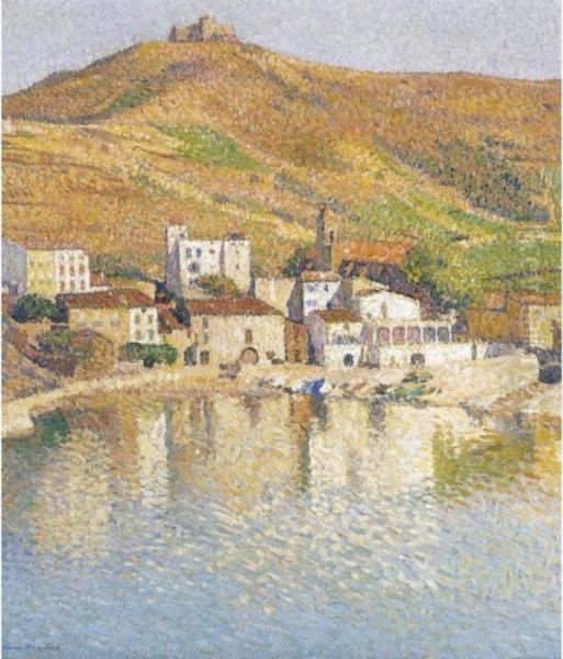 Baie De Collioure, Avec Le Port Oil Painting by Henri Martin