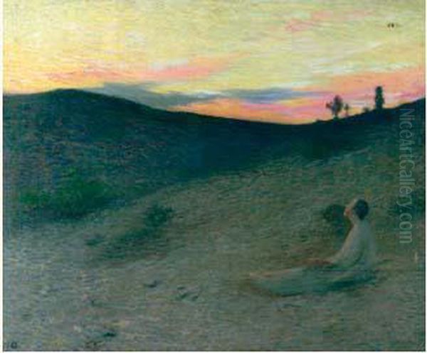 Le Crepuscule Oil Painting by Henri Martin