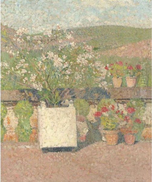 Terrasse En Ete Oil Painting by Henri Martin