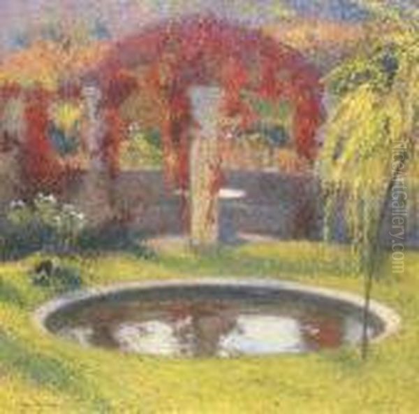 Le Bassin De Marquayrol Oil Painting by Henri Martin