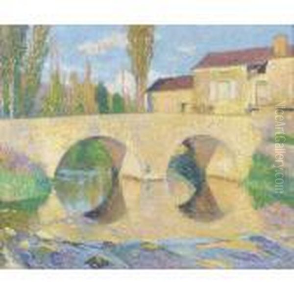 Le Pont De La Bastide-du-vert Oil Painting by Henri Martin