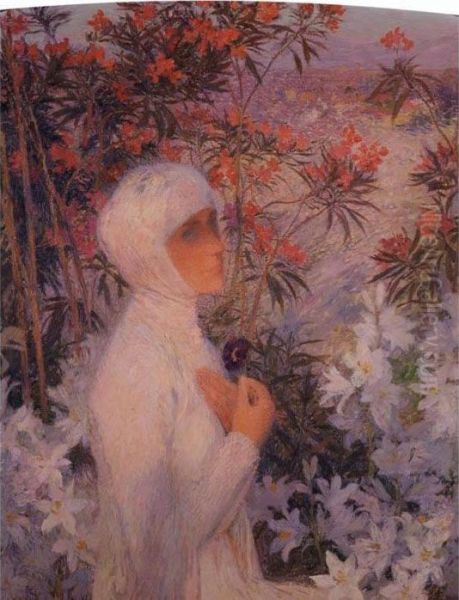 La Poetesse Oil Painting by Henri Martin