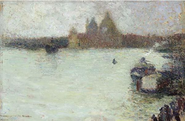 La Salute A Venise Oil Painting by Henri Martin