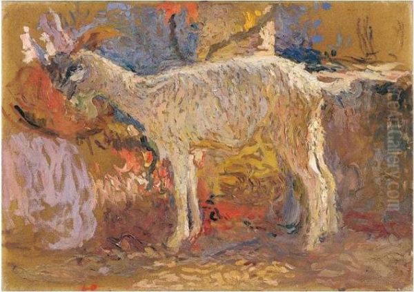 La Chevre Oil Painting by Henri Martin