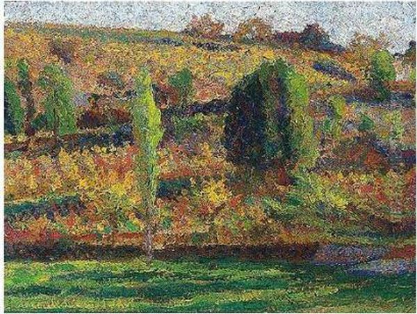 'les Lombards' Vus De Marquayrol Oil Painting by Henri Martin