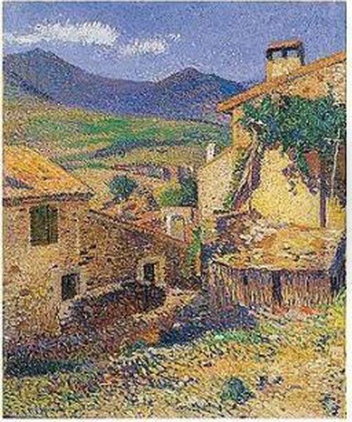 Paysage Du Midi Oil Painting by Henri Martin