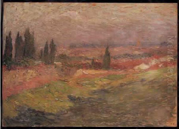 Paysage Oil Painting by Henri Martin