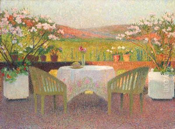 Le Terrasse De Marquayrol Oil Painting by Henri Martin