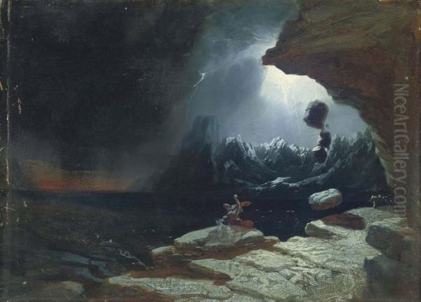 The Deluge Oil Painting by John Martin